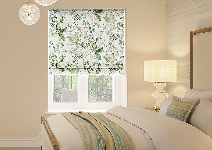 Iquitos, Lush Green - Motorised Roman Blind - Image 3